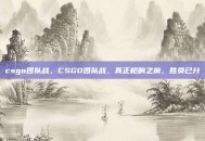 csgo团队战，CSGO团队战，真正枪响之前，胜负已分