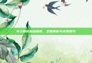 WZ角色加点指南，全面解析与实用技巧