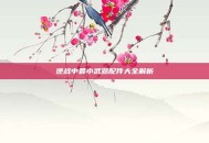 逆战中最小武器配件大全解析