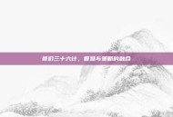 哥们三十六计，智慧与策略的融合