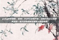 pubg封号提醒，警惕！PUBG封号严查，这些行为会让你瞬间凉凉—官方封号规则全解析与避坑指南