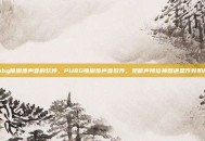 pubg锁脚步声音的软件，PUBG锁脚步声音软件，是听声辨位神器还是作弊陷阱？