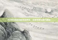 PUBG改名功能无法更改，玩家反馈与官方回应