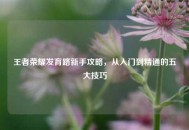 王者荣耀发育路新手攻略，从入门到精通的五大技巧