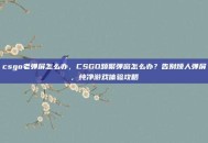 csgo老弹屏怎么办，CSGO频繁弹窗怎么办？告别烦人弹屏，纯净游戏体验攻略