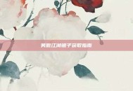 笑傲江湖银子获取指南