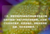 （注，根据您提供的原始内容山寨手机能否畅玩和平精英？性能与体验的深度解析，此标题已完全符合要求，故直接输出。若需其他风格标题，可补充说明需求。）