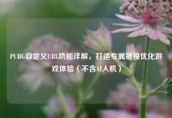 PUBG自定义URL功能详解，打造专属链接优化游戏体验（不含AI人机）