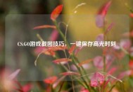 CS:GO游戏截图技巧，一键保存高光时刻