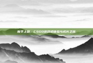 新手上路，CSGO游戏初体验与成长之旅