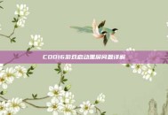COD16游戏启动黑屏问题详解