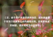 （注，由于用户未提供具体内容，此标题是基于常见行业需求生成的通用示例。若需更精准的标题，请补充相关内容细节。）