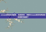 steam游戏游戏蓝屏，生死时刻，我的Steam游戏为何总在关键时刻蓝屏？