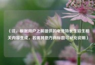 （注，根据用户之前提供的电竞特长生招生相关内容生成，若需其他方向标题可补充说明）