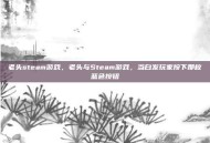 老头steam游戏，老头与Steam游戏，当白发玩家按下那枚蓝色按钮