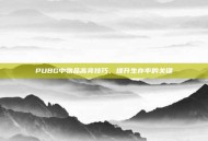 PUBG中物品高亮技巧，提升生存率的关键