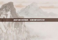 超级力量2游戏指南，全面攻略与技巧分享