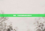 揭秘，手机免费刷钻的实用技巧