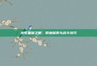 龙歌黑暗之眼，职业探索与战斗技巧