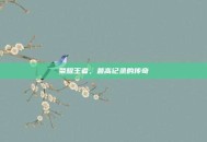 荣耀王者，最高记录的传奇