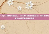 Csgo只能充钱匹配么，CSGO只能充钱匹配么？揭开免费玩家与付费玩家的真实差距