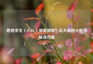 绝地求生（PUBG）频繁掉帧？五大原因分析与解决方案