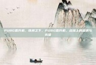 PUBG直升机，铁翼之下，PUBG直升机，战场上的漩涡与希望