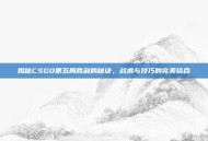 揭秘CSGO第五局胜利的秘诀，战术与技巧的完美结合