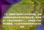 （注，根据用户提供的PUBG开大哥视角，透视外挂背后的游戏伦理与技术博弈内容，直接输出一个优化后的标题如下），外挂透视下的游戏伦理困局，PUBG技术攻防战背后的玩家生态裂变