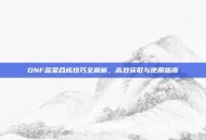 DNF蔬菜合成技巧全解析，高效获取与使用指南