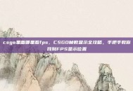 csgo里面哪里看fps，CSGO帧数显示全攻略，手把手教你找到FPS显示位置