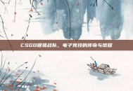 CSGO银狐战队，电子竞技的传奇与荣耀