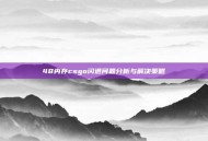 48内存csgo闪退问题分析与解决策略