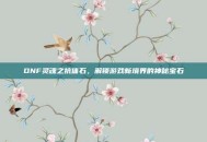 DNF灵魂之抗体石，解锁游戏新境界的神秘宝石
