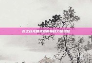 龙之谷光明武器的神秘力量揭秘
