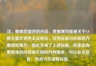 注，根据您提供的内容，我推测可能是关于CF枪王模式突然无法游玩，引发玩家讨论和官方解释的事件，因此生成了上述标题。如果您有更具体的内容或不同的方向需求，可以补充信息，我将为您调整标题。