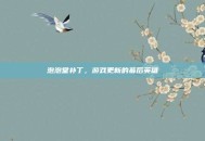泡泡堂补丁，游戏更新的幕后英雄