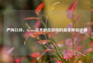 严阵以待，Steam战术射击游戏的真实体验评测