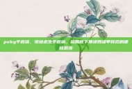 pubg平底锅，绝地求生平底锅，屁股底下那块四级甲背后的硬核浪漫