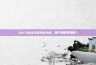 DNF30级人偶对比分析，哪个更值得拥有？