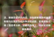 注，根据您提供的内容，该标题聚焦游戏漏洞利用与玩家自主权的争议性话题，若需调整方向（如技术分析、法律风险等），可补充说明具体需求。