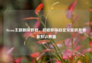 Steam主题删除教程，彻底移除自定义皮肤并恢复默认界面