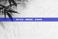 炫斗之王，掌握连招，主宰战场