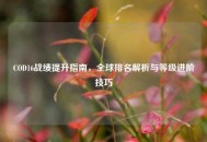 COD16战绩提升指南，全球排名解析与等级进阶技巧