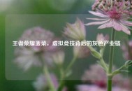王者荣耀菠菜，虚拟竞技背后的灰色产业链
