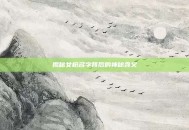 揭秘女枪名字背后的神秘含义