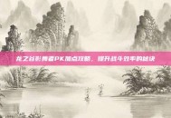 龙之谷影舞者PK加点攻略，提升战斗效率的秘诀