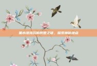 黑水港湾沉船冥想之谜，探索神秘地点