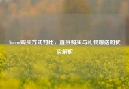 Steam购买方式对比，直接购买与礼物赠送的优劣解析