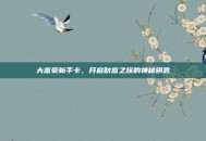 大富豪新手卡，开启财富之旅的神秘钥匙